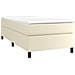 Giroletto A Molle Con Materasso Crema 80x200 Cm In Similpelle - Foto miniatura 3