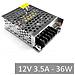 Tr-18298 Alimentatore Stabilizzato Switch 12v 3.5a 36w Slim - Foto miniatura 2