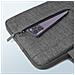 Borsa Per Macbook 15 Pollici, Nylon Impermeabile Multi-scomparto, Grigia - Foto miniatura 3