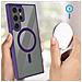 Cover Magsafe Per Samsung S23 Ultra Retro Rigido Bordo In Silicone Viola Scuro - Foto miniatura 4