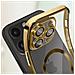 Cover Magsafe Per Iphone 14 Pro Max Silicone Protezione Fotocamera Bordo Oro - Foto miniatura 3
