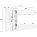 Parete Attrezzata Annie, Set Salotto Porta Tv A 4 Ante, Mobile Soggiorno Multiuso, 100% Made In Italy, Cm 280x30x180, Antracite - Foto miniatura 15