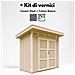 Casetta da giardino con pannelli in legno Lp Smartside 3m2 con pavimento e piastrelle bituminose - Casetta da esterno L161x294x239 cm - M901a - Cavern Steel - Foto miniatura 5