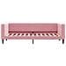 Letto Da Giorno Rosa 80x200 Cm In Velluto - Foto miniatura 2