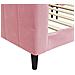 Letto Da Giorno Rosa 80x200 Cm In Velluto - Foto miniatura 5