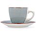 Set Di Tazze E Piatti Quid Vita Morning Ceramica Azzurro (22 Cl) (4 Pcs) - Foto miniatura 1