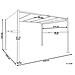 Gazebo Led Metallo E Tessuto Grigio Scuro E Nero 310 Cm Parga - Foto miniatura 2