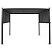 Gazebo Led Metallo E Tessuto Grigio Scuro E Nero 310 Cm Parga - Foto miniatura 5