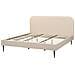 Letto Bouclé Flayat 180 X 200 Cm Beige Chiaro - Foto miniatura 4