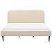 Letto Bouclé Flayat 180 X 200 Cm Beige Chiaro - Foto miniatura 5