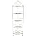 Scaffale 5 Piani Ad Angoli In Acciaio Bianco Antico Angela - Foto miniatura 2