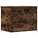 Contenitore Rovere Fumo 60x42x46 Cm Legno Multistrato - Foto miniatura 2