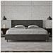 Letto Contenitore Imbottito 200x200 Microfibra Grigio Adele - Foto miniatura 3
