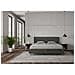 Letto Contenitore Imbottito 200x200 Microfibra Grigio Adele - Foto miniatura 2