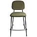 Set Di 2 Sedie Alte Duette Velluto Verde Oliva - Foto miniatura 4