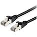 606192 cavo di rete Nero 1,5 m Cat6a S /FTP (S-STP) - Foto miniatura 1
