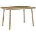 Tavolino Da Giardino Rettangolare Beige 60x40x37 Cm Polyrattan - Foto miniatura 1