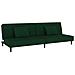 Divano Letto a 2 Posti con 2 Cuscini Verde Scuro in Velluto - Foto miniatura 1
