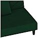 Divano Letto a 2 Posti con 2 Cuscini Verde Scuro in Velluto - Foto miniatura 9