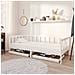 Divano Letto Con Cassetti 90x200 Cm Bianco In Massello Di Pino - Foto miniatura 7