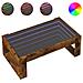 Tavolino da Salotto con LED Infinity Rovere Fumo 90x53x30 cm - Foto miniatura 1