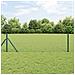 Recinzione in Rete Saldato con 13 Pali Verde 0.5x100 m Acciaio - Foto miniatura 2