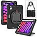 Custodia Per Ipad Mini 6 8,3” Con Supporto E Tracolla Nera - Foto miniatura 3