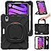 Custodia Per Ipad Mini 6 8,3” Con Supporto E Tracolla Nera - Foto miniatura 1