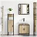 Set di mobili da bagno 3 pezzi Rovere Sonoma in legno ingegnerizzato - Foto miniatura 4