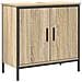 Set di mobili da bagno 3 pezzi Rovere Sonoma in legno ingegnerizzato - Foto miniatura 6
