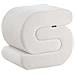 Pouf Arcadia Ciniglia Bianco Sporco - Foto miniatura 2
