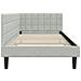 Cornice del letto ad angolo Grigio chiaro 90 cm x 200 cm - Foto miniatura 7