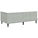 Cornice del letto ad angolo Grigio chiaro 90 cm x 200 cm - Foto miniatura 8