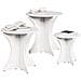 Tavolino da salotto 3 pcs Bianco 46 x 46 x 47 cm - Foto miniatura 3