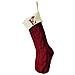 Calza Di Natale Ricamata Con Lettera E - Decorazione Festiva Per Le Feste - Foto miniatura 1