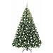 Albero di Natale artificiale con 300 LED Verde 180 cm PE e PVC - Foto miniatura 3