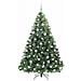 Albero di Natale artificiale con 300 LED Verde 180 cm PE e PVC - Foto miniatura 4