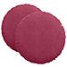 Cuscini per Seduta 2 pcs Rosso Vino Ø80 x 29 cm Velluto - Foto miniatura 1