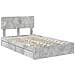 Letto con Contenitore con testiera Grigio cemento 150 x 200 cm - Foto miniatura 4
