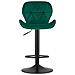 Sgabello in velluto WEST - Verde per soggiorno, cucina, sala da pranzo - Foto miniatura 2