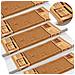 Tappetini per Scale Autoadesivi 5 pz 65x21x4 cm Beige - Foto miniatura 5