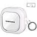 Custodia Protettiva Compatibile Con Samsung Buds4/4 Pro Con Penna Di Pulizia, Supporto Trasparente E Chiusura Di Sicurezza White - Foto miniatura 2