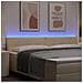 Testiera LED con luci a strisce a LED Crema 200 cm Poliestere - Foto miniatura 4
