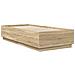 Struttura del letto Rovere Sonoma 90 x 190 cm Legno multistrato - Foto miniatura 5