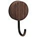 Ganci Sopraporta 4 Pezzi Noce+nero — Ganci Abs Senza Fori, Montaggio Senza Danni, Portata 5-10kg - Foto miniatura 3
