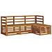Set divani 4 pcs Naturale Legno di Acacia Massello - Foto miniatura 1