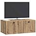 Mobile Porta TV da Muro Rovere Artigianale 78,5 x 41 x 30 cm - Foto miniatura 2