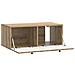 Mobile Porta TV da Muro Rovere Artigianale 78,5 x 41 x 30 cm - Foto miniatura 3