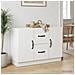 Credenza Bianco 89 x 34,5 x 57 cm Legno ingegnerizzato - Foto miniatura 2