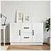 Credenza Bianco 89 x 34,5 x 57 cm Legno ingegnerizzato - Foto miniatura 4